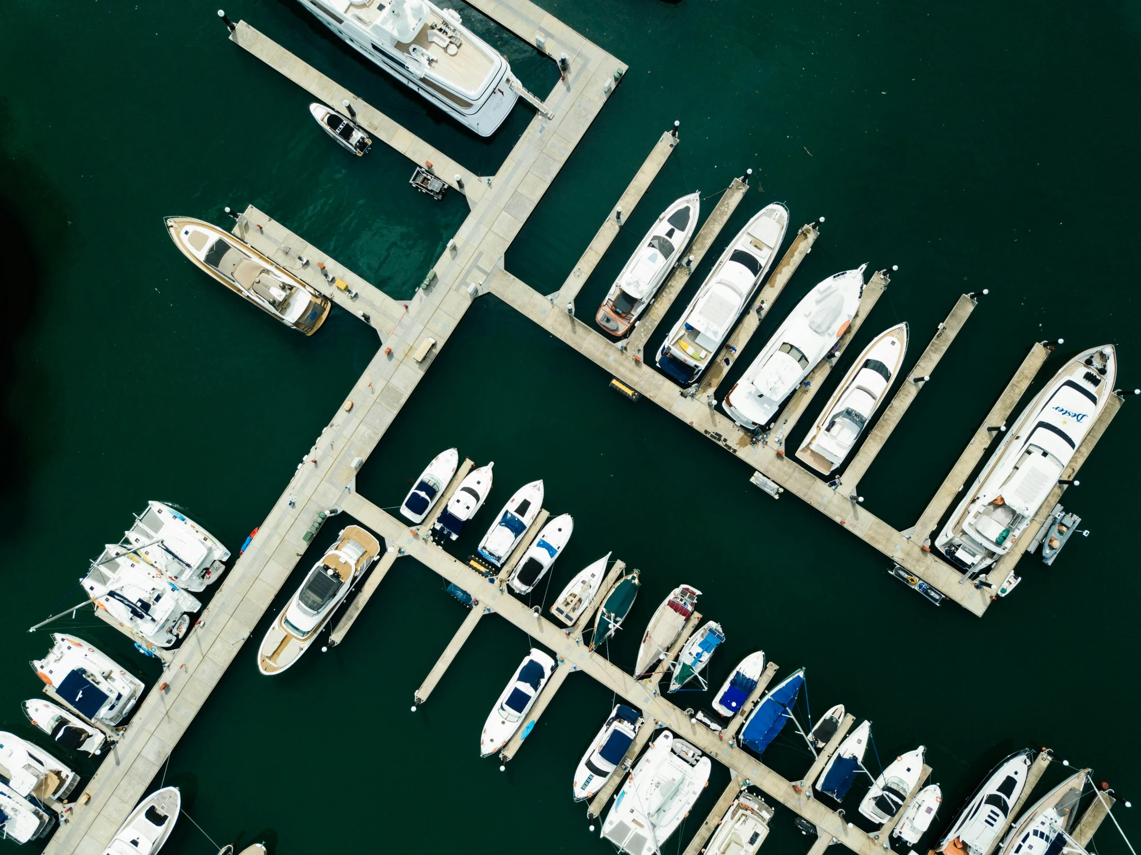 the boats are parked at the dock ready to be loaded