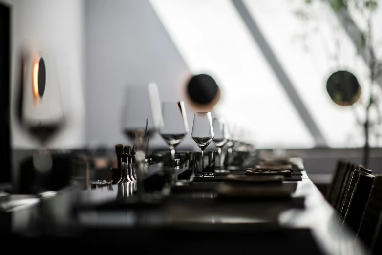 a bunch of place settings sitting on the table