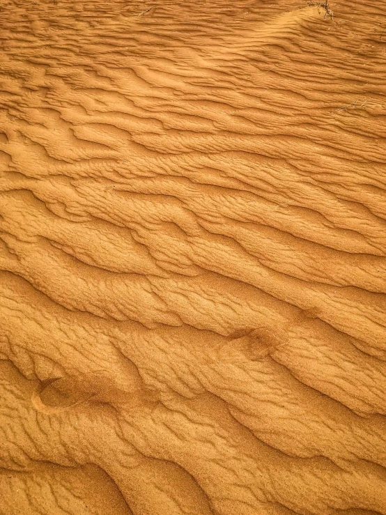 desert like area with tiny patch of sand on top