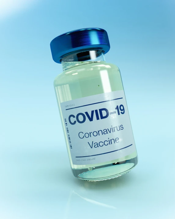 a small medicine bottle that says covidd 19