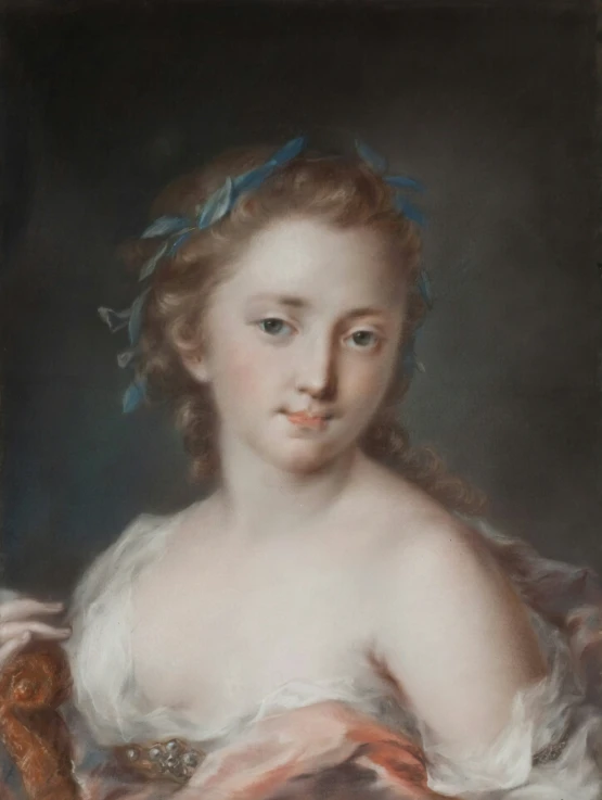 a painting of a young woman with a tiara