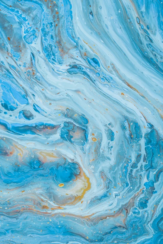 an artistic blue liquid swirl painting