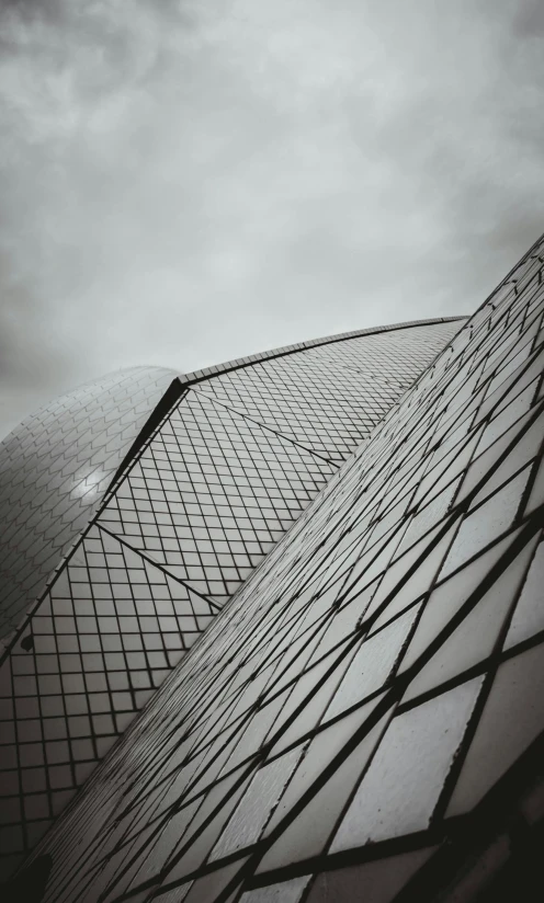 the top of a large building with a glass roof