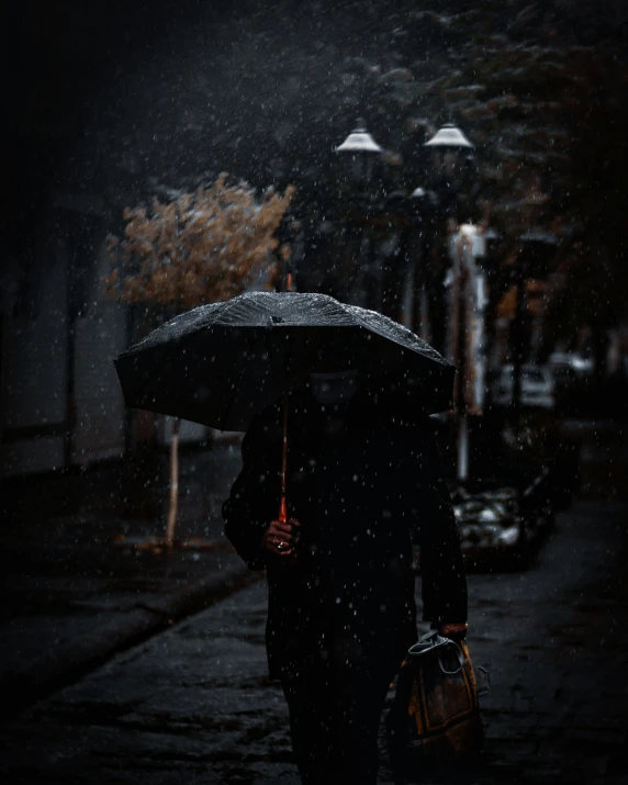 two people are walking in the rain under umbrellas