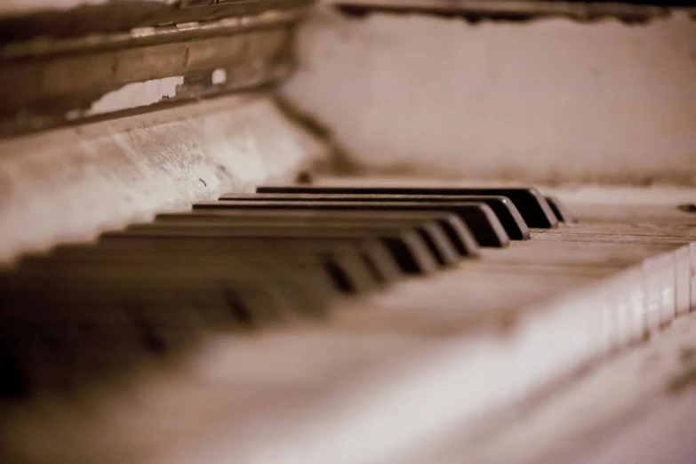 a piano has many keys placed on top