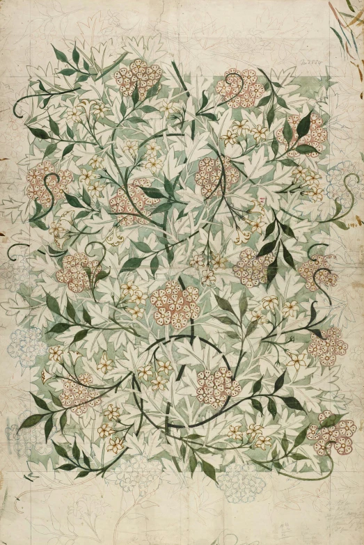 an illustration of a floral, decorative painting