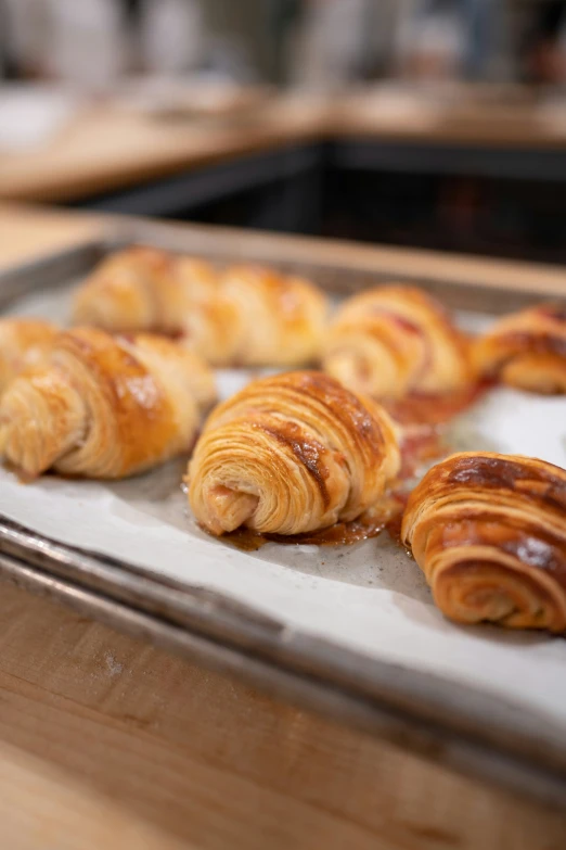 different pastries sitting on a plate next to each other