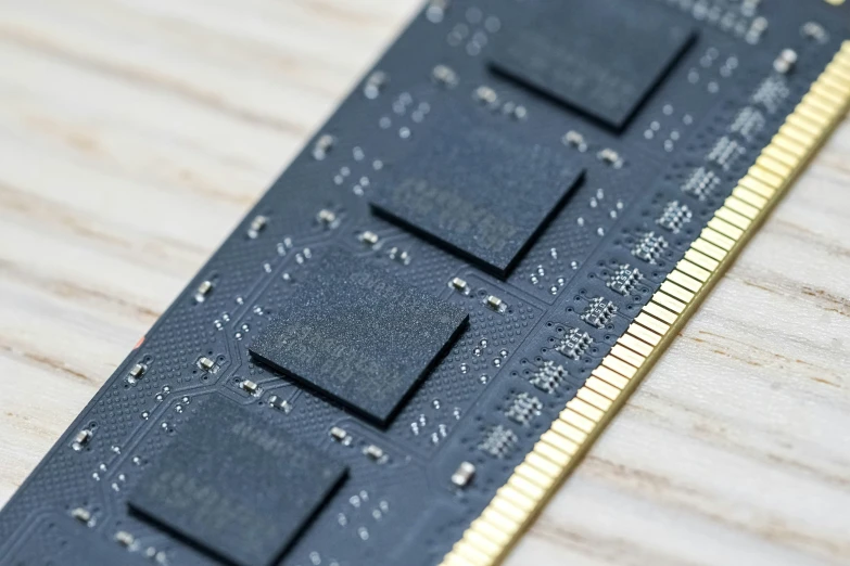 a ram chip with multiple square and rectangular pieces