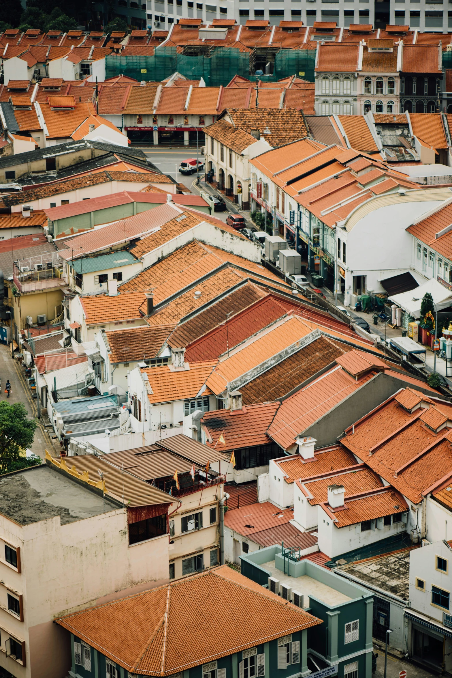 a city that is very old and full of red roofs