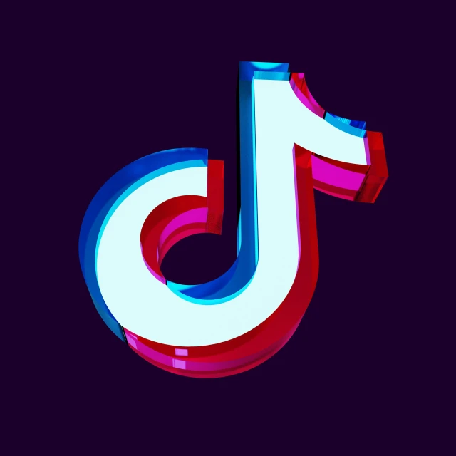 a 3d logo with the letter j and red and blue