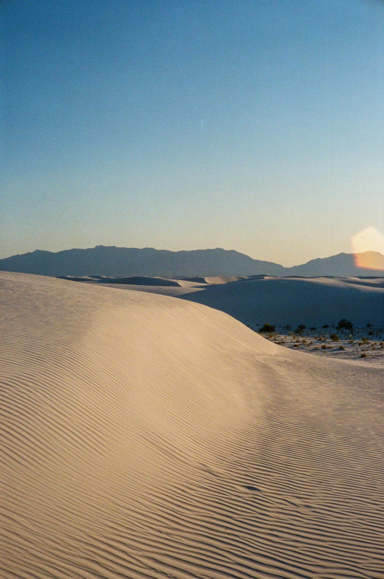 an expansive desert landscape with no mountains in the background