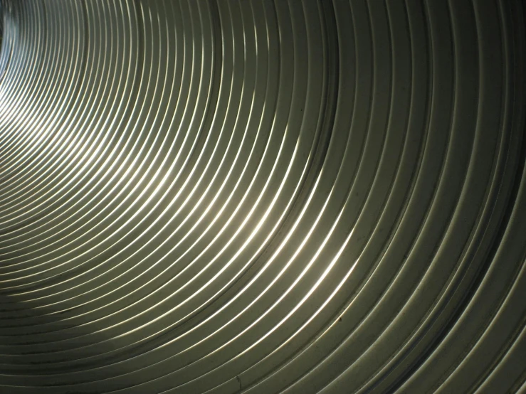 looking up into the inside of a circular structure