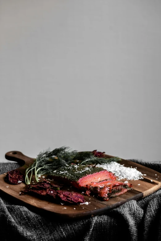 this is a table topped with some very tasty food