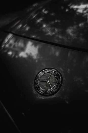 a close up view of the emblem of an automobile