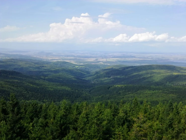 an image of a mountain range that is high in the sky