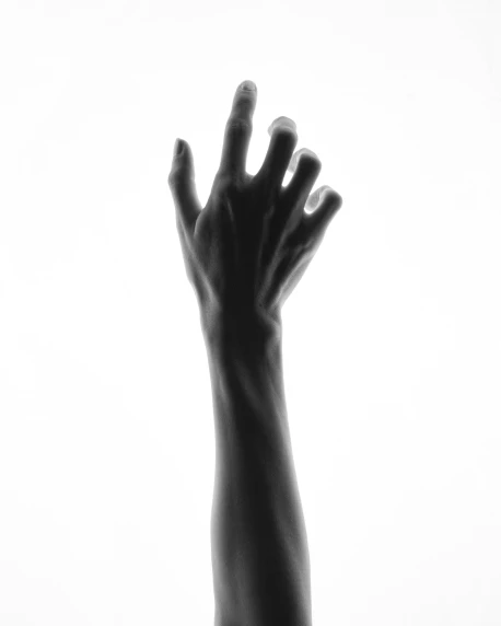 a hand that is reaching up with one hand