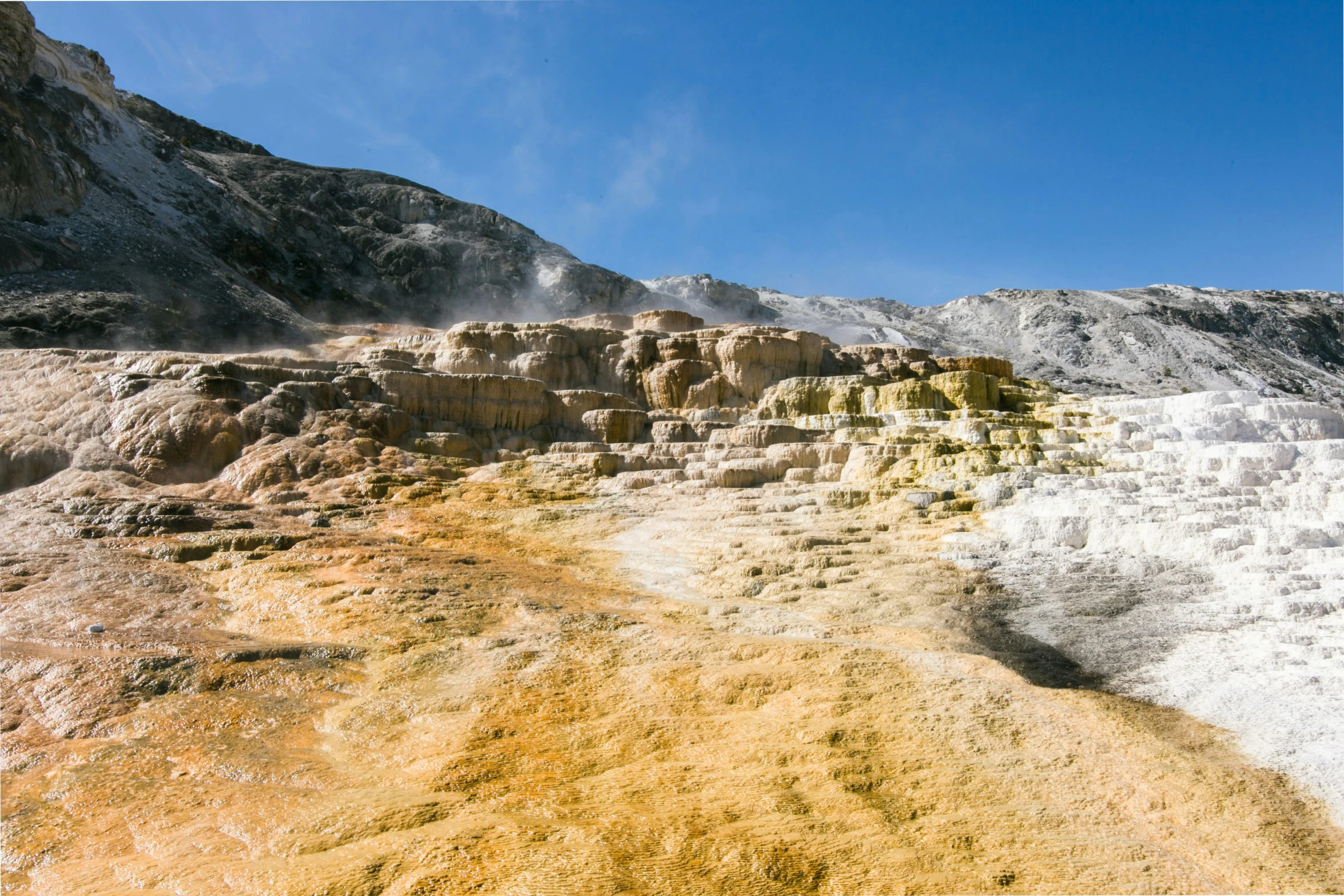 a large group of mountains and snow covered fields