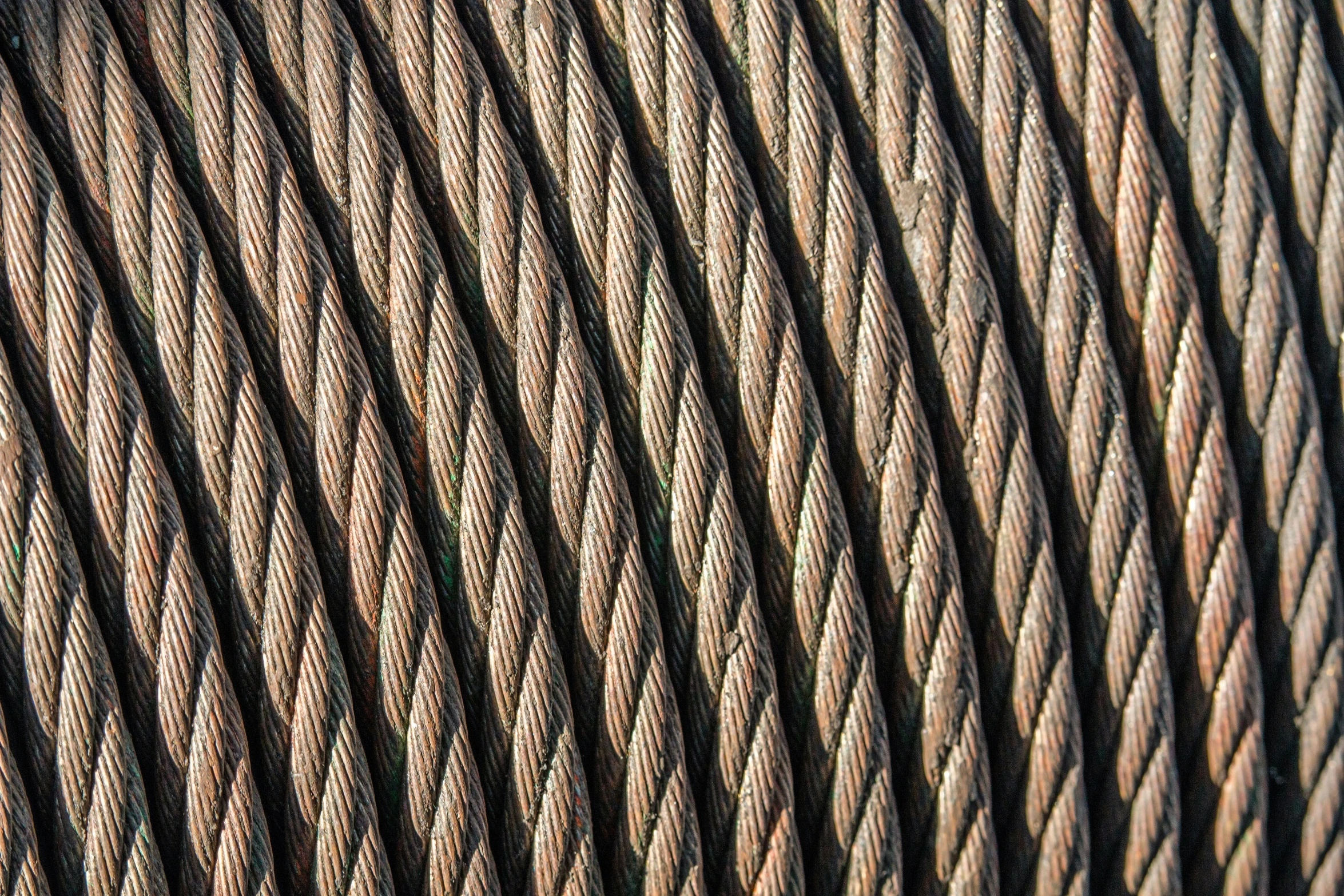 a large rope is on a table