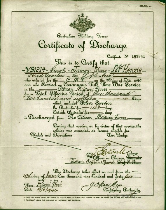 certificate of exchange of records issued on the bill of the united states