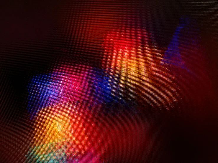 blurry abstract image of a vase in color