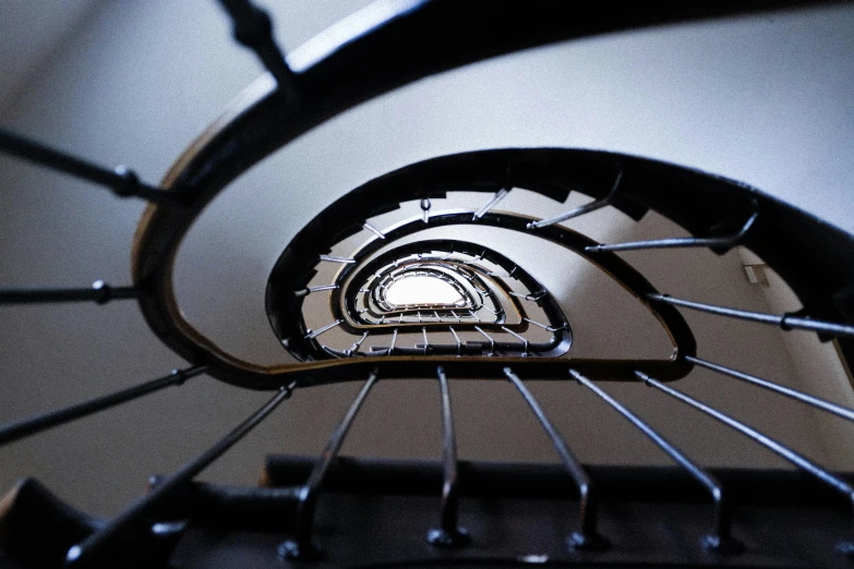an image of spiral staircases going up the middle