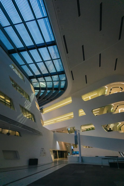 a very nice looking room with a skylight