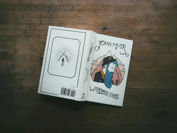 a book sitting on top of a wooden table