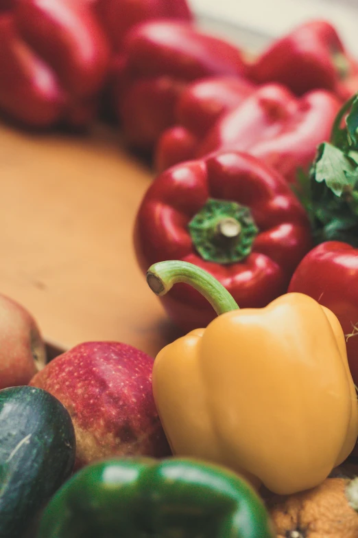 vegetables laying out on the table in preparation to be eaten