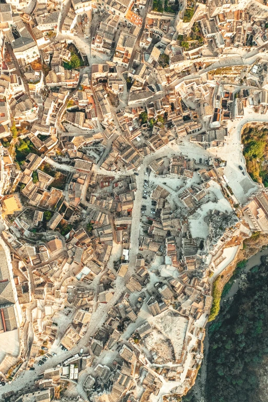 aerial pograph of a city, taken from above