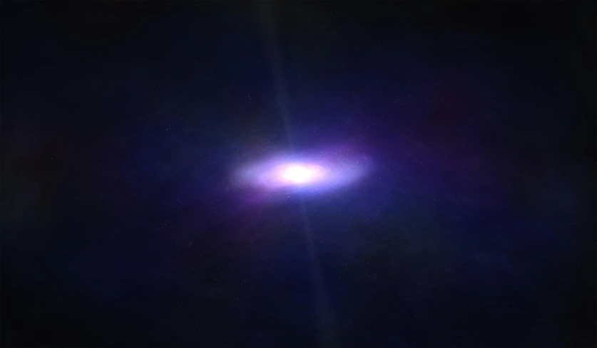 an image of a very bright disk with a shining light