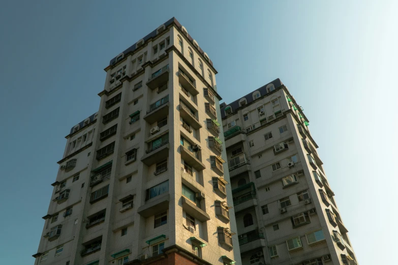 the very tall building has a lot of windows on each floor