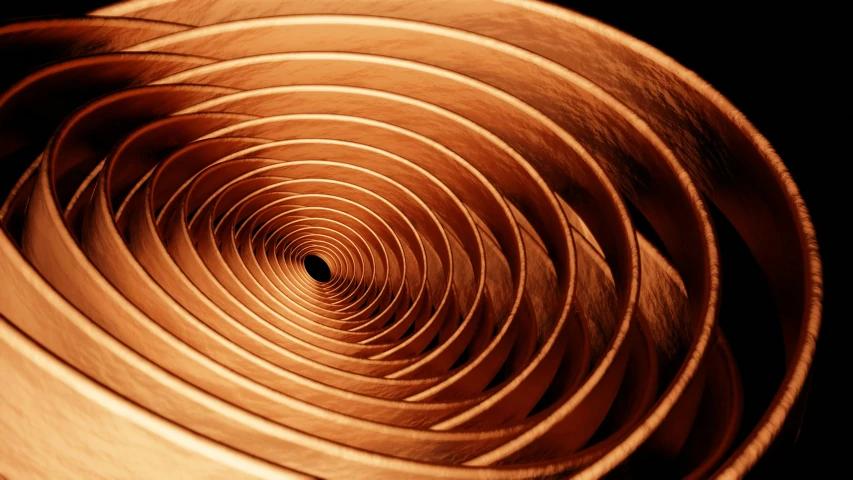 a close up view of the center of a wooden object