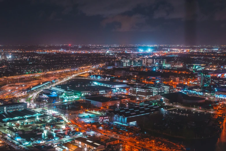 a night view of the city of london