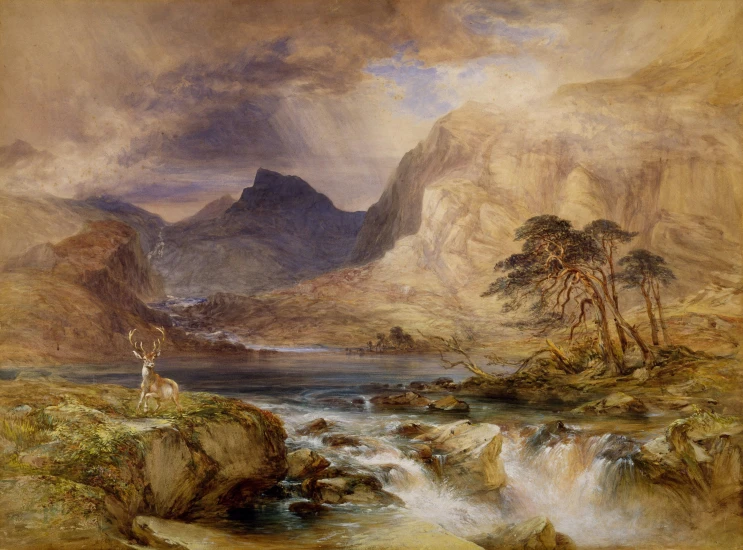 an image of a painting that is in the wilderness