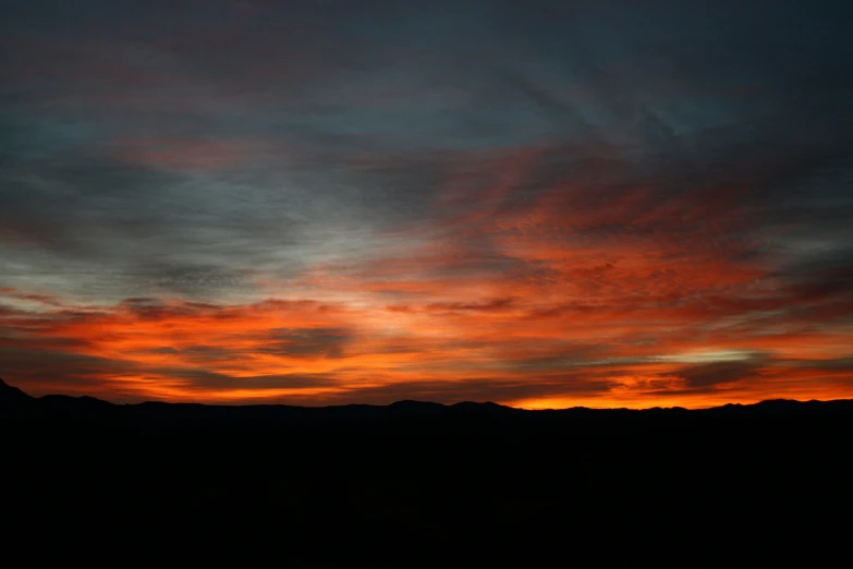 the red sky is starting to appear orange