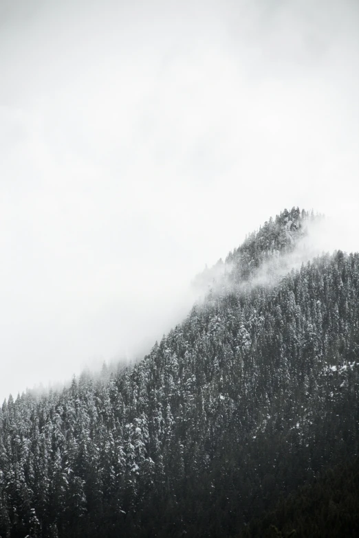 an airplane flying high above a snow covered mountain