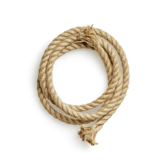 a rope with a knot on it against a white background