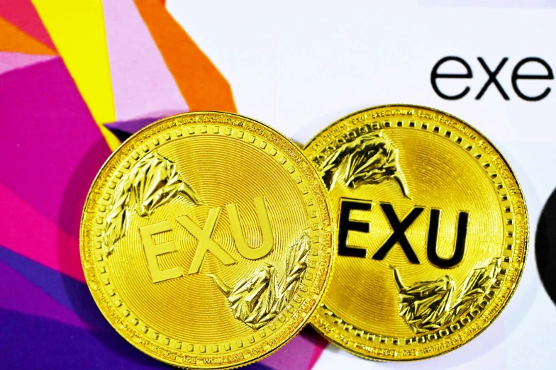 the back side of an expoxu gold coin