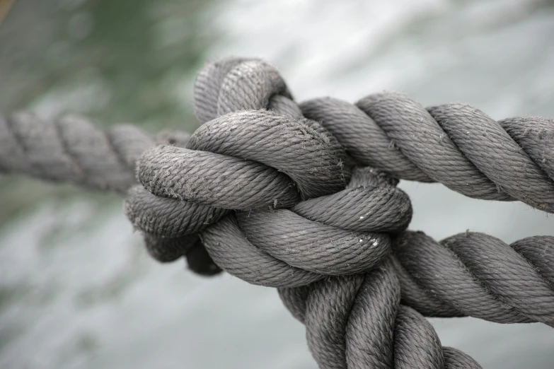 a close up s of a knotted rope