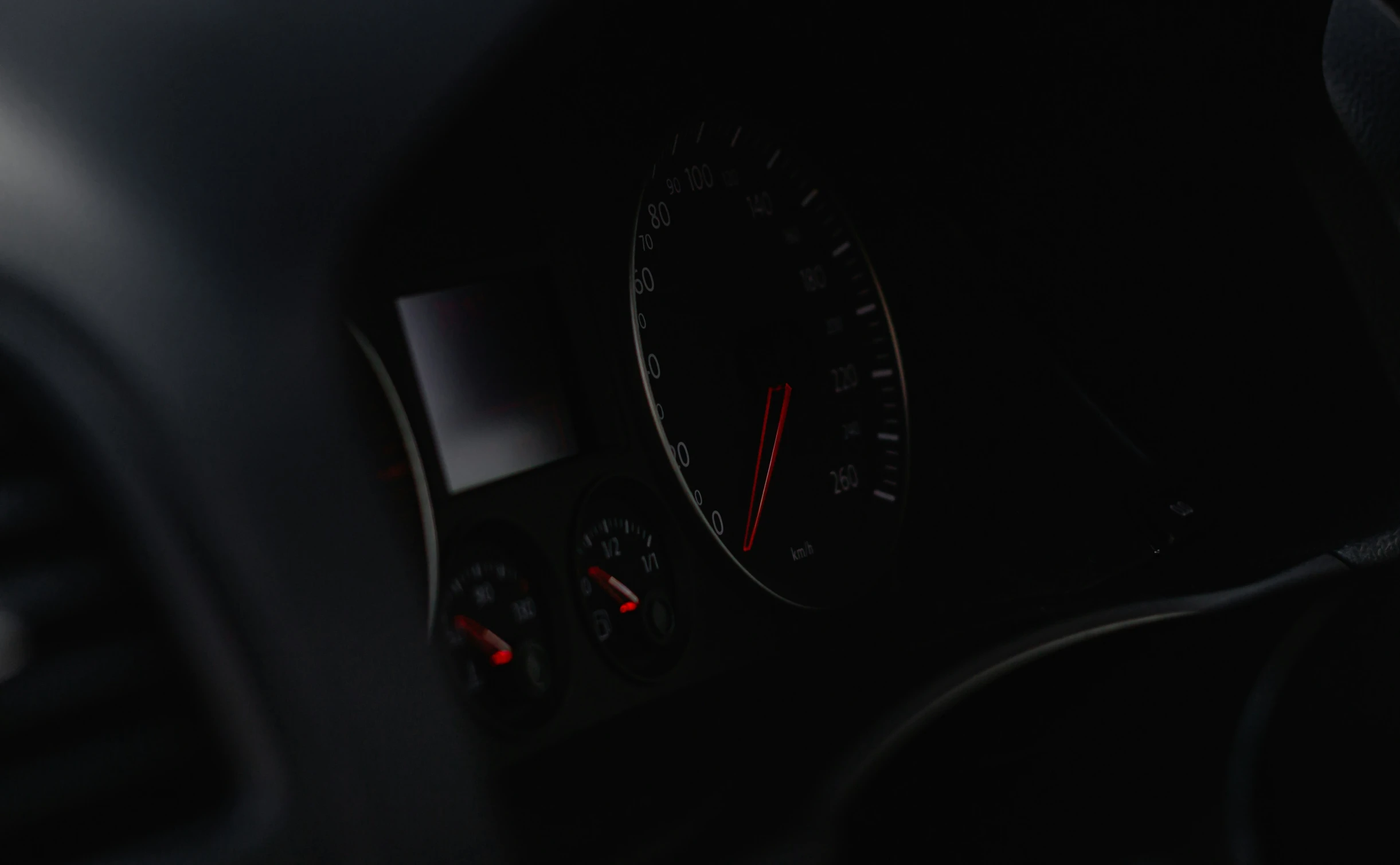 a close up view of a dashboard in the car