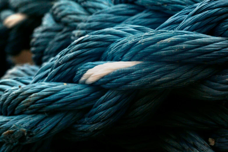ropes stacked together in a close up pattern