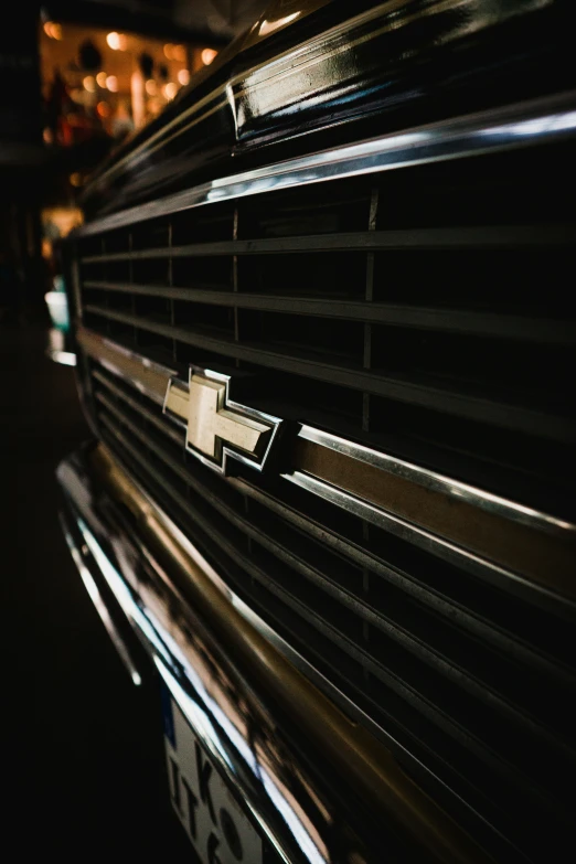 an emblem on the side of a car