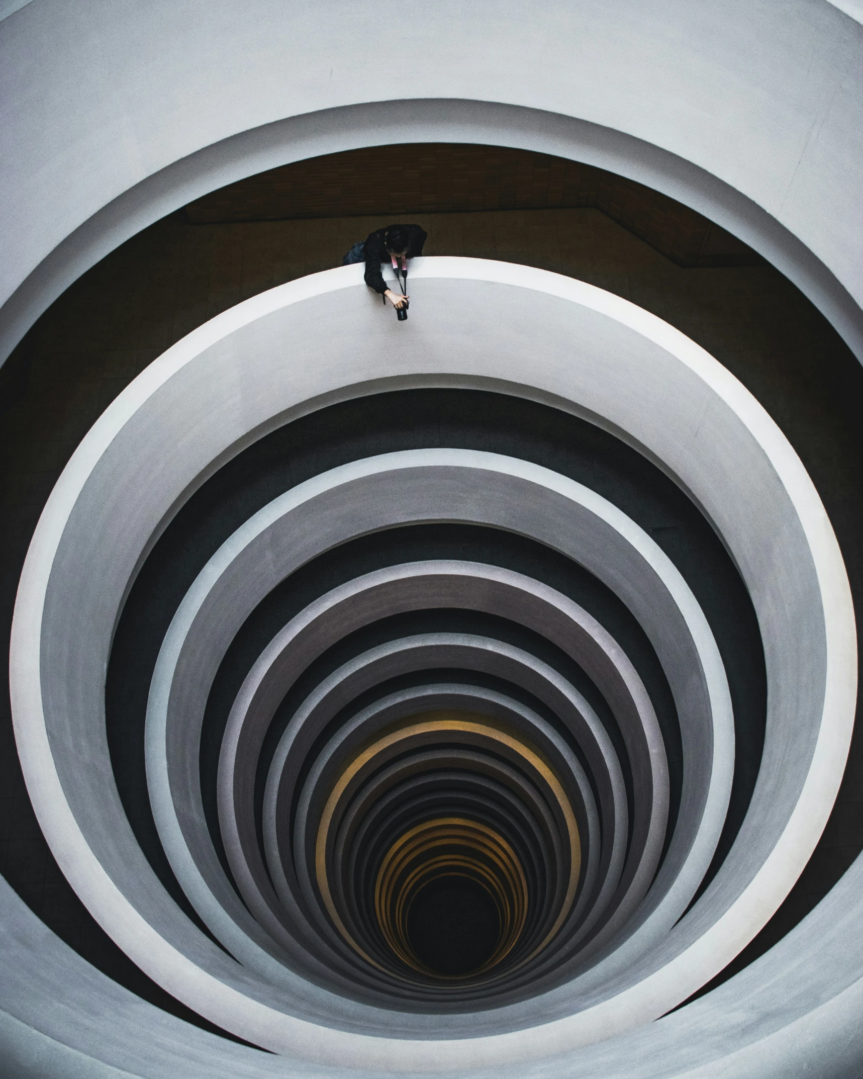 a spiral staircase that looks like it is going up