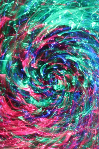 a swirling, colorful, background po