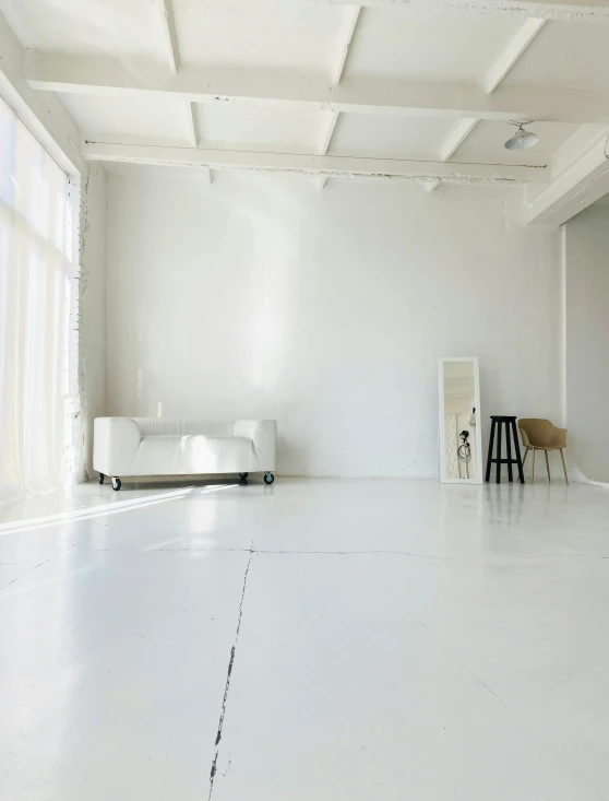 the living room in a house that is empty