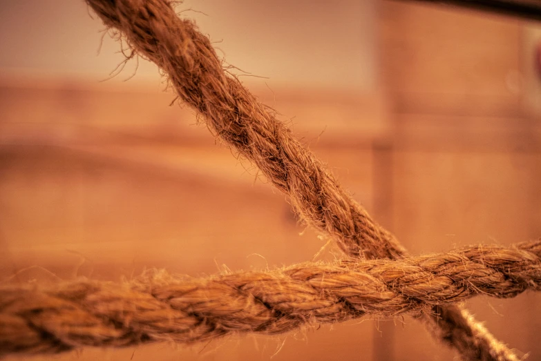 rope being attached to the side of a boat