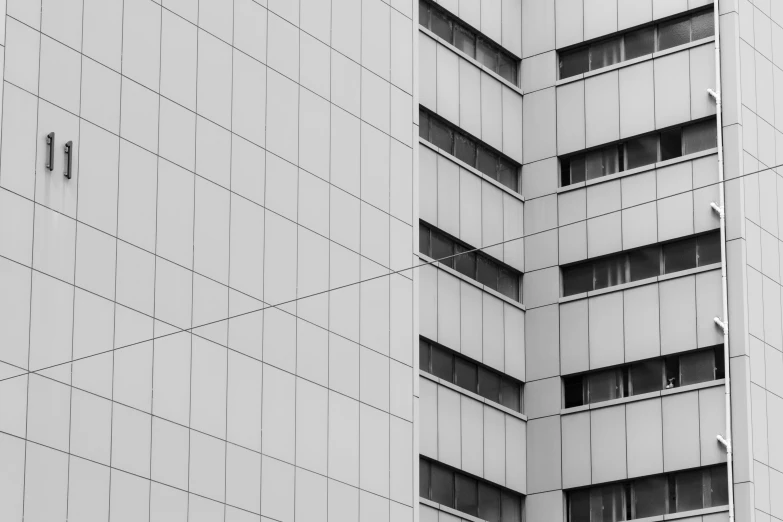 a building that has multiple windows and a clock