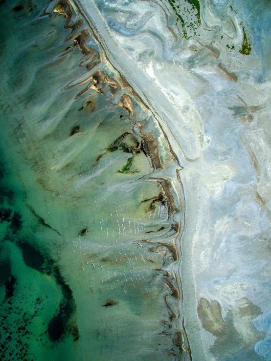 the aerial po shows the water in different ways