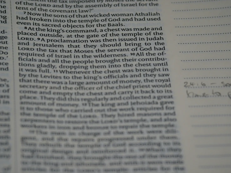 a close up of a text written in a book