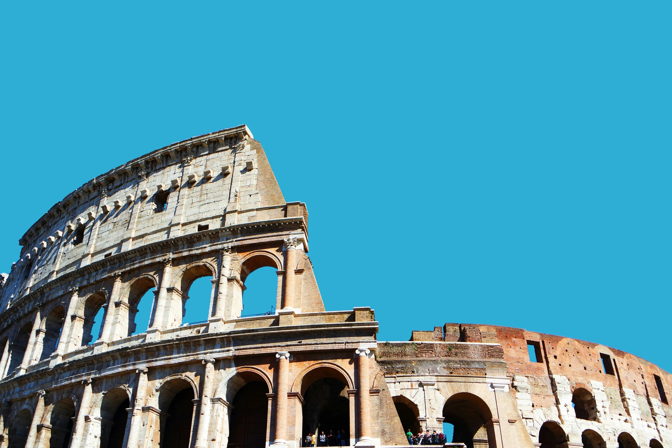 an ancient building in italy on a sunny day